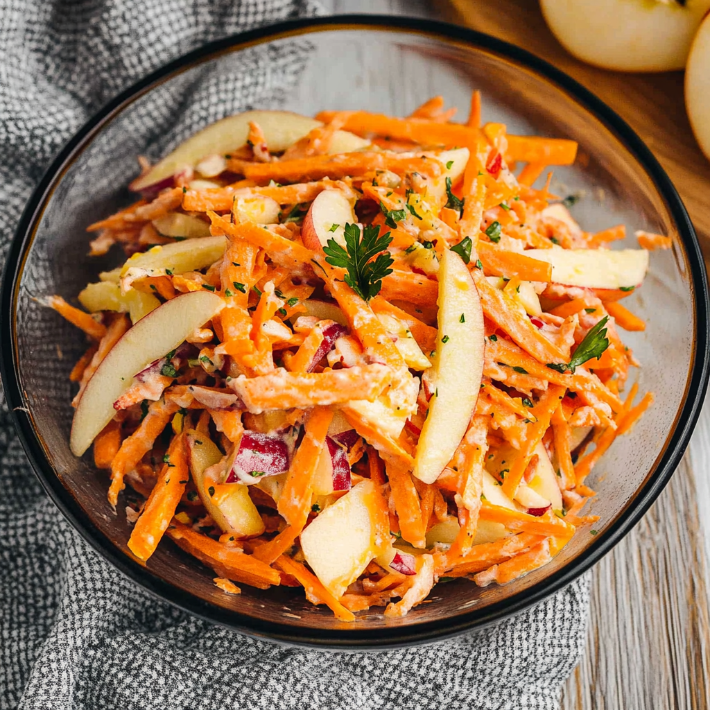 Carrot Apple Salad: A Creamy, Crunchy Wellness Boost