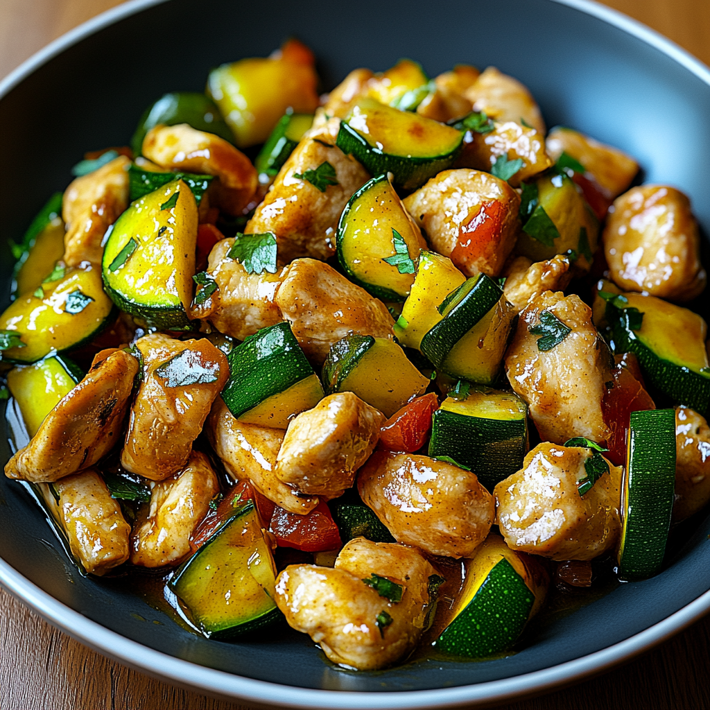 Chicken Zucchini Stir Fry